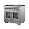 Forno Capriasca 36In. Freestanding French Door Dual Fuel Range FFSGS6387-36 - alternate 9